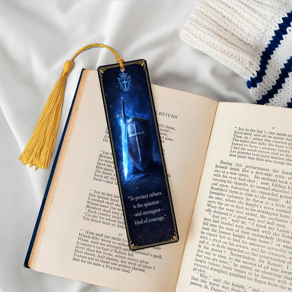 Wooden Bookmark Blue