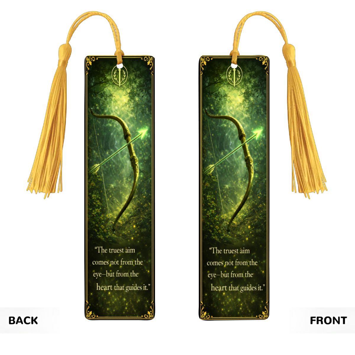 Wooden Bookmark Green
