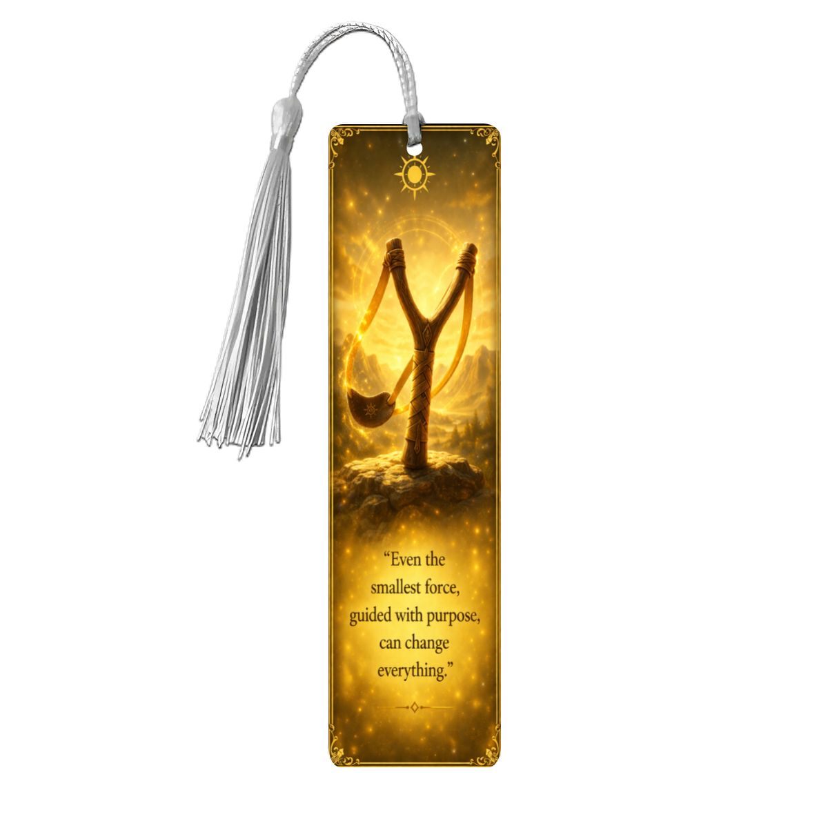 Wooden Bookmark Yellow