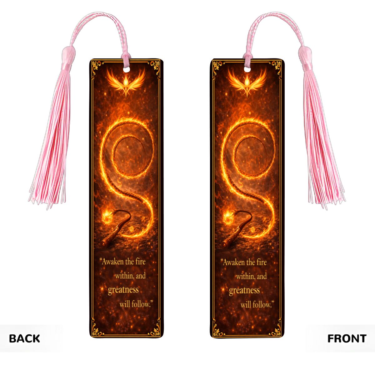 Wooden Bookmark Orange