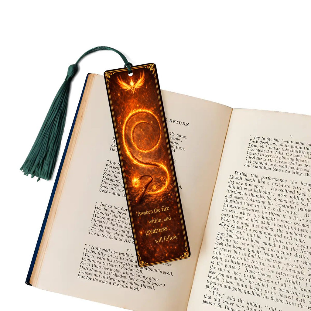 Wooden Bookmark Orange