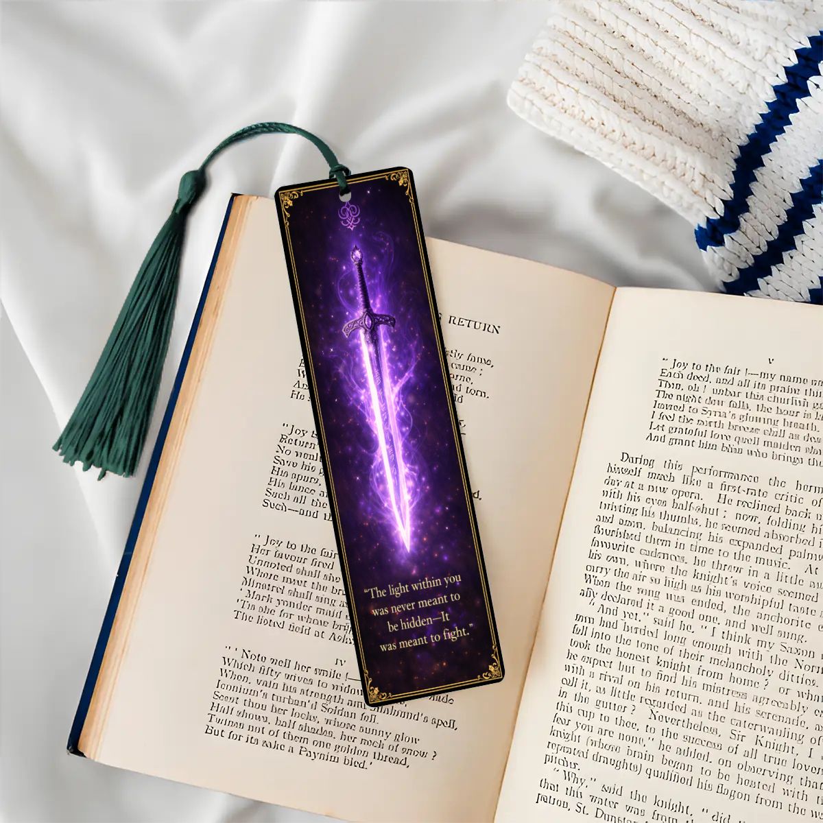 Wooden Bookmark Purple