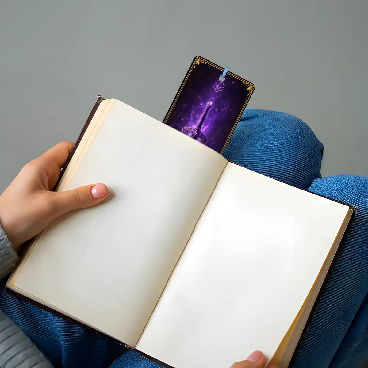 Wooden Bookmark Purple