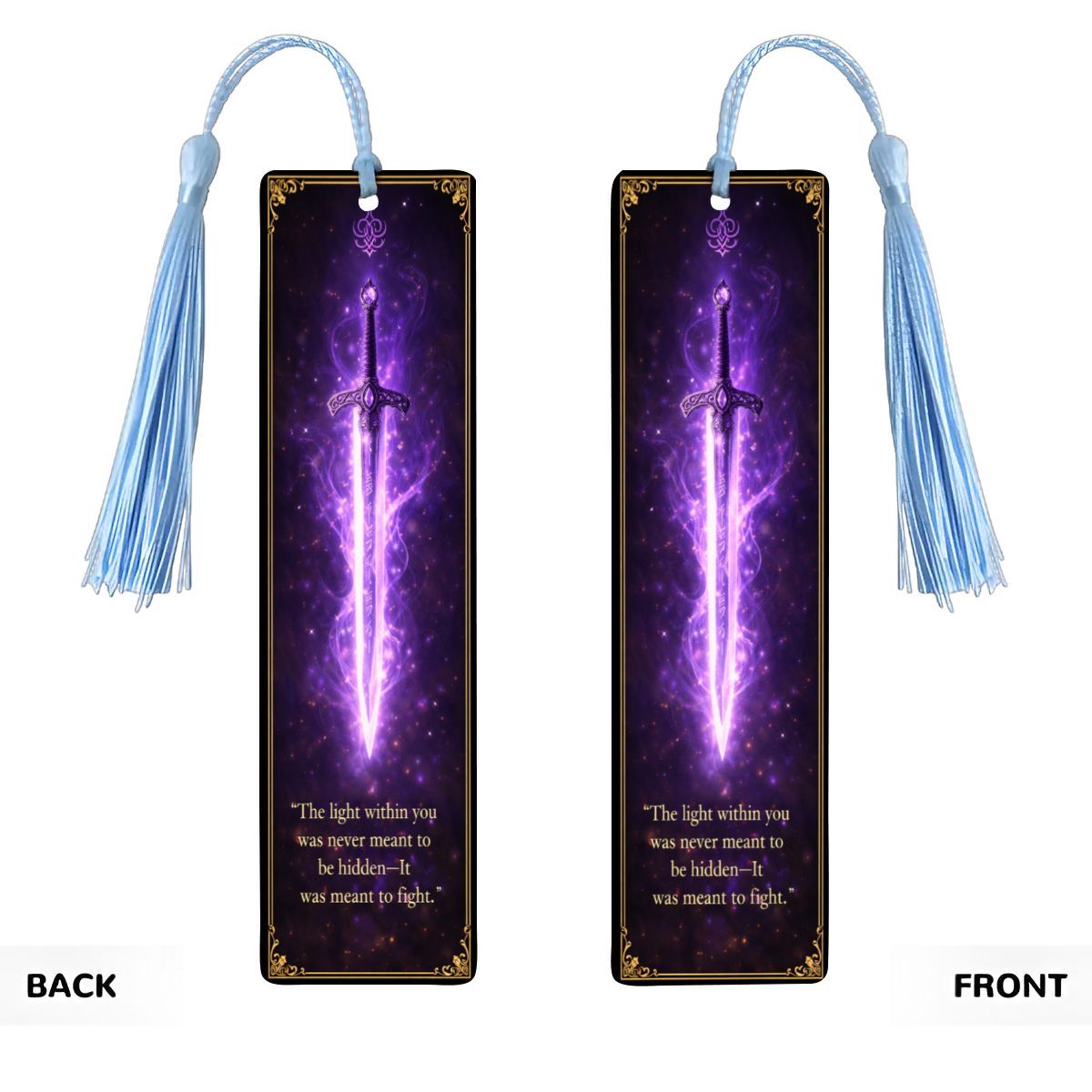 Wooden Bookmark Purple
