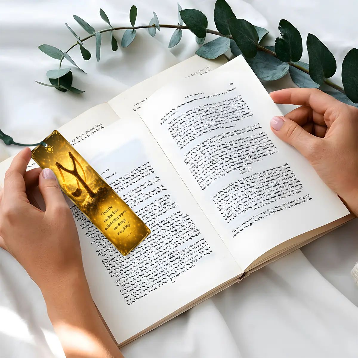 Wooden Bookmark Yellow