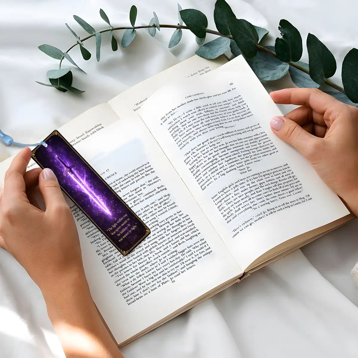 Wooden Bookmark Purple