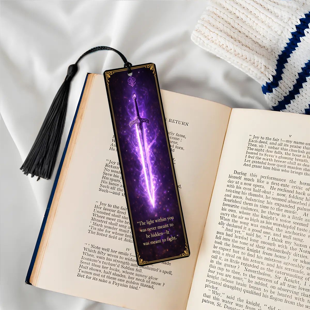 Wooden Bookmark Purple