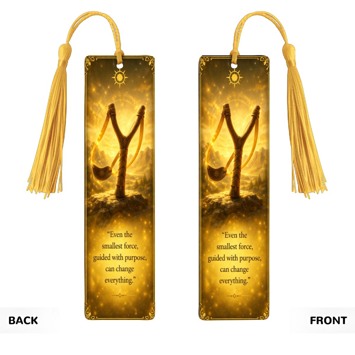 Wooden Bookmark Yellow