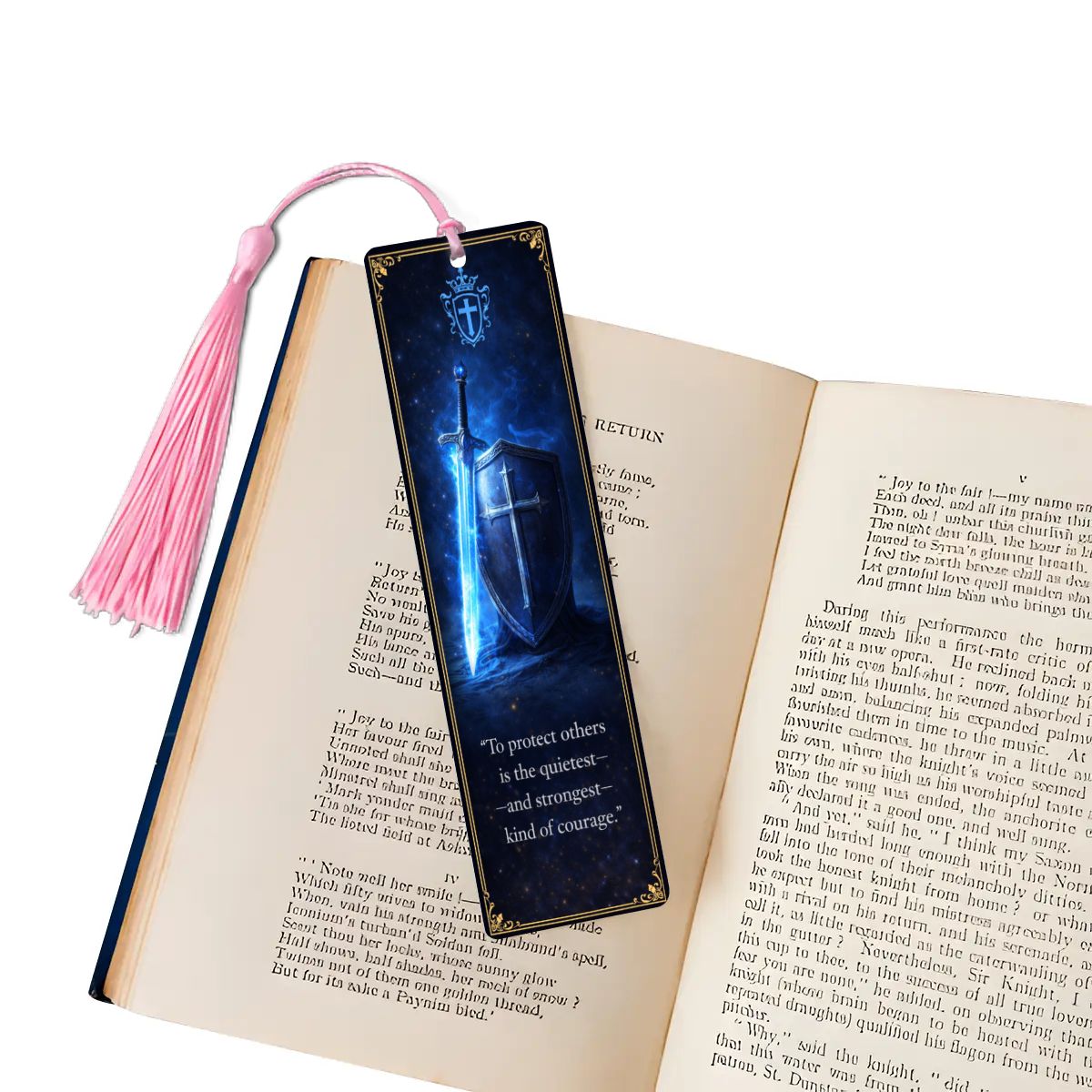 Wooden Bookmark Blue