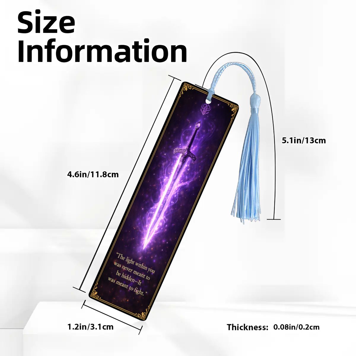Wooden Bookmark Purple