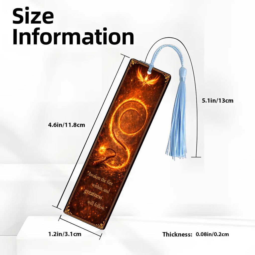 Wooden Bookmark Orange