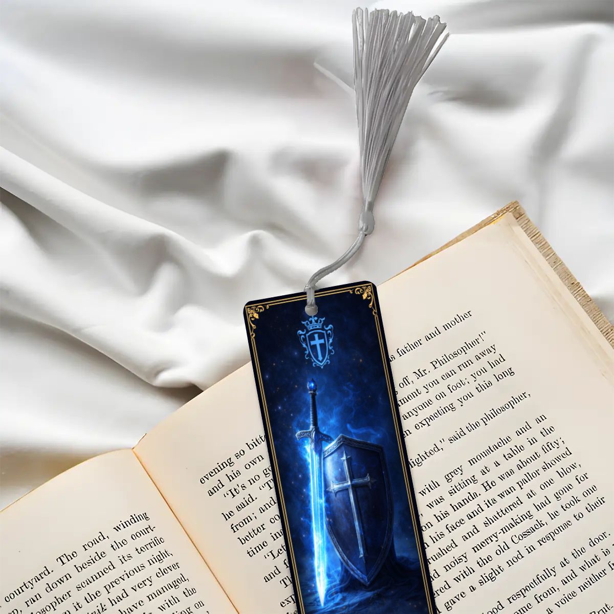 Wooden Bookmark Blue