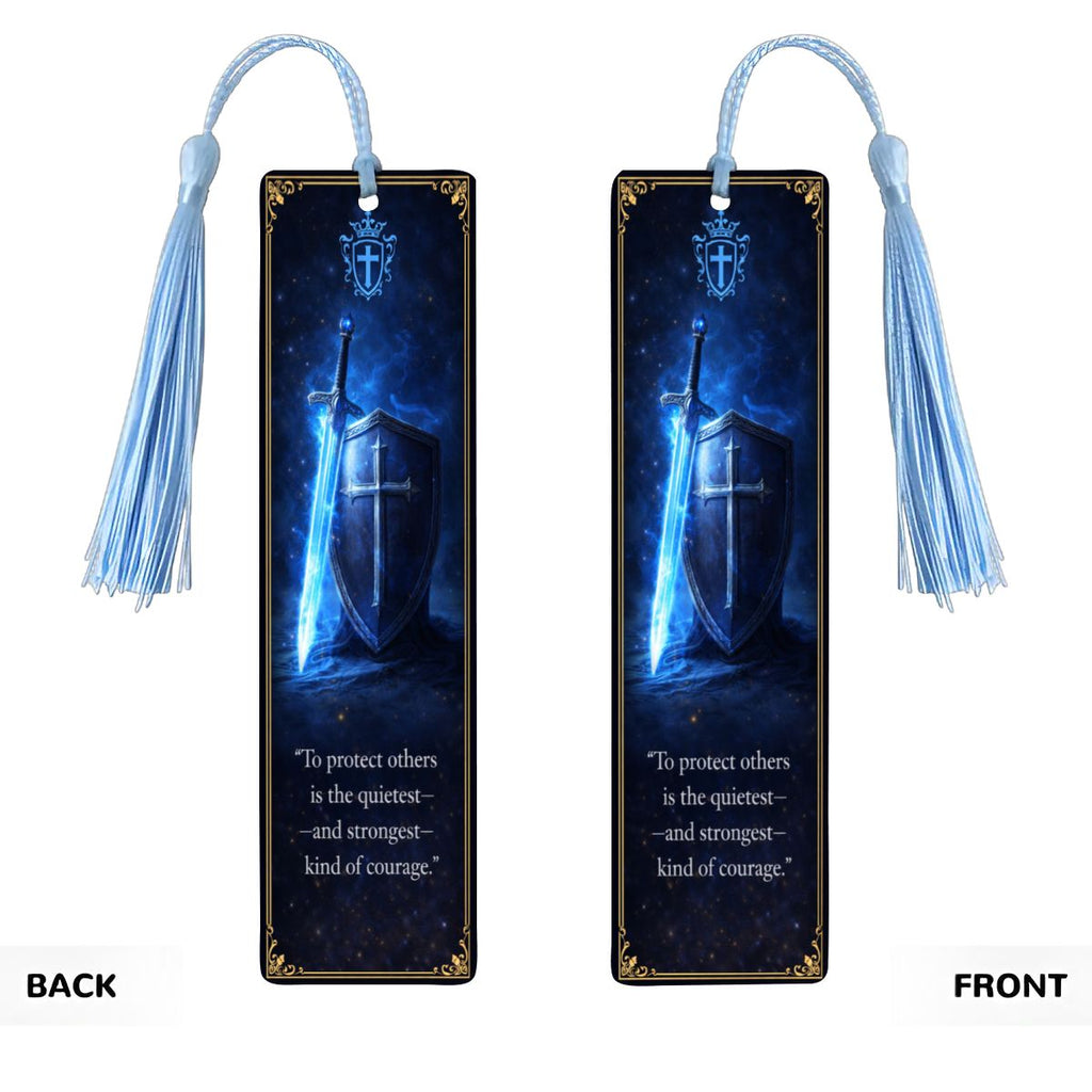 Wooden Bookmark Blue