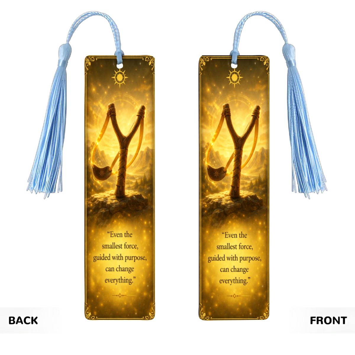 Wooden Bookmark Yellow