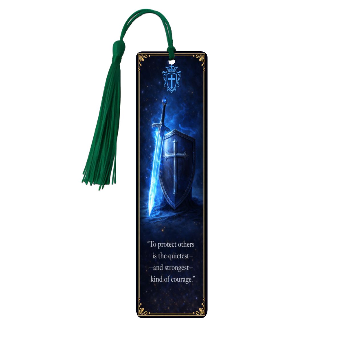 Wooden Bookmark Blue