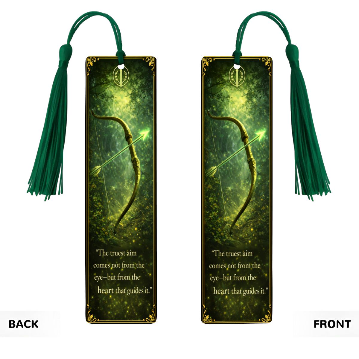 Wooden Bookmark Green