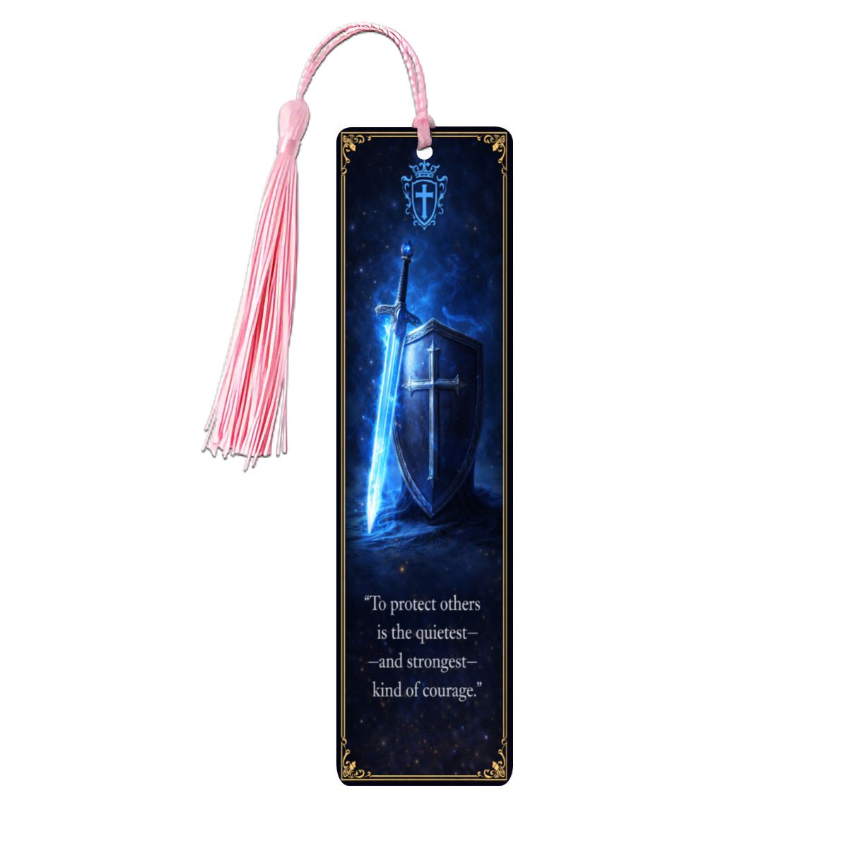 Wooden Bookmark Blue