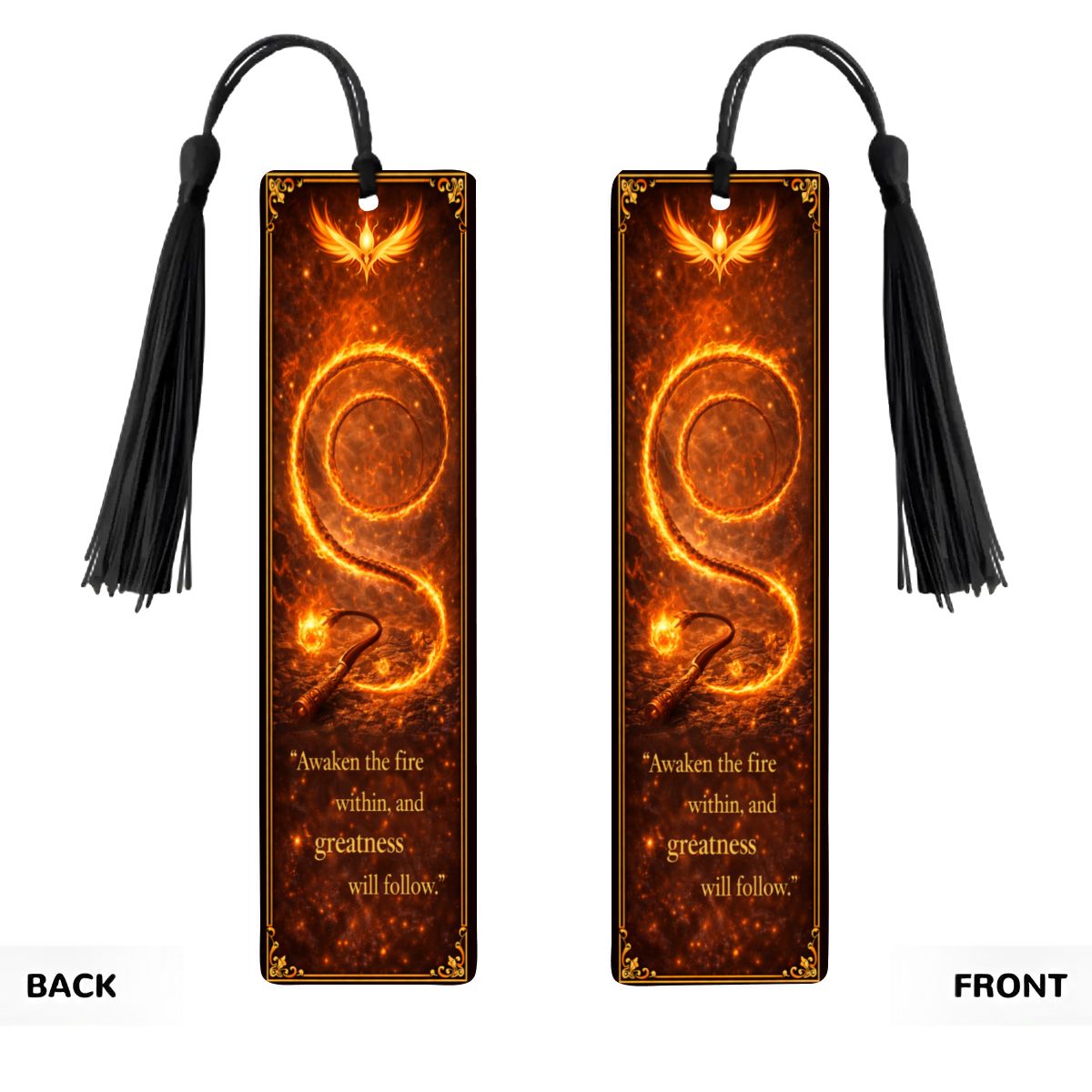 Wooden Bookmark Orange