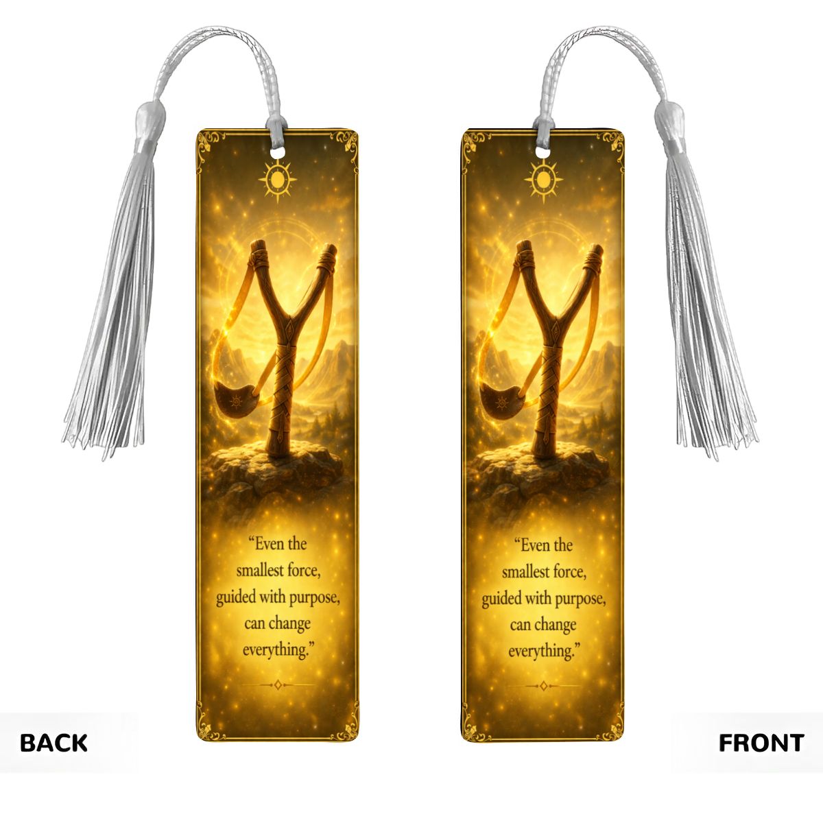Wooden Bookmark Yellow