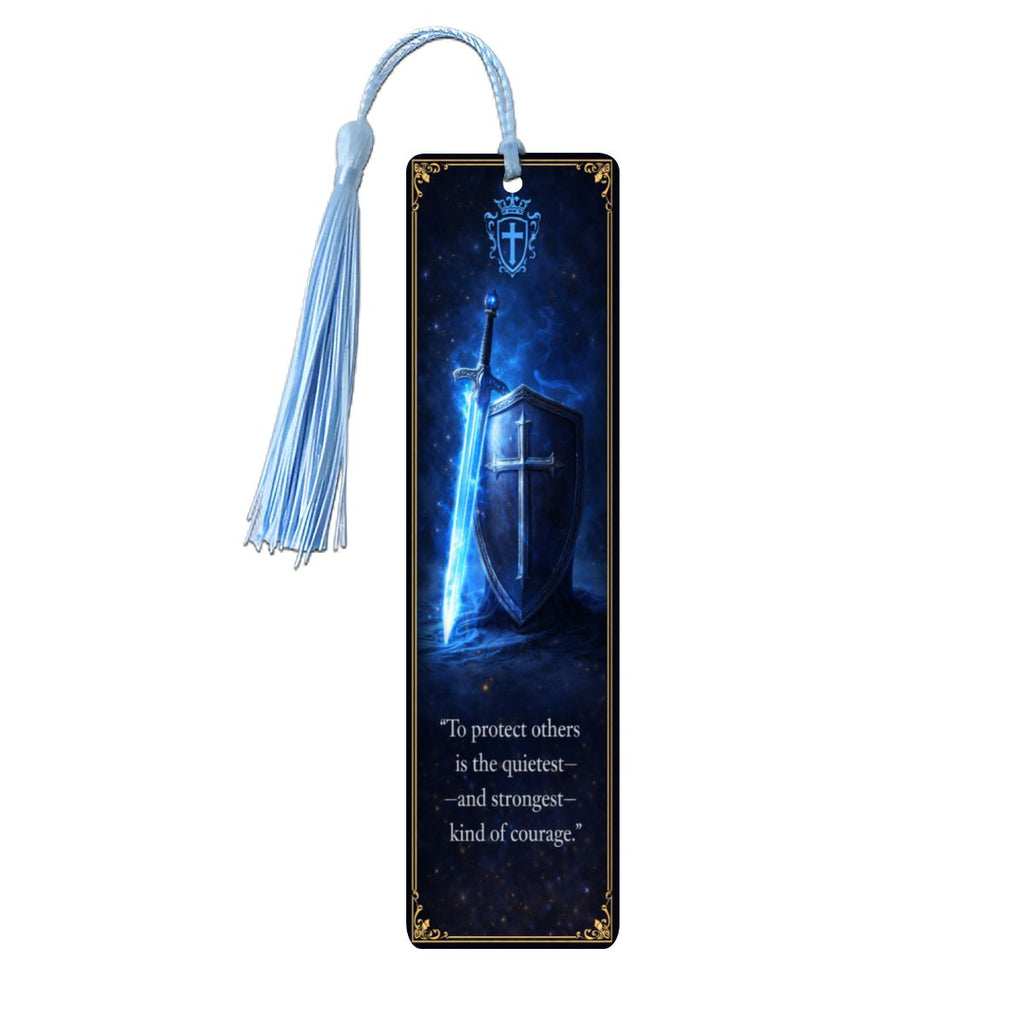 Wooden Bookmark Blue