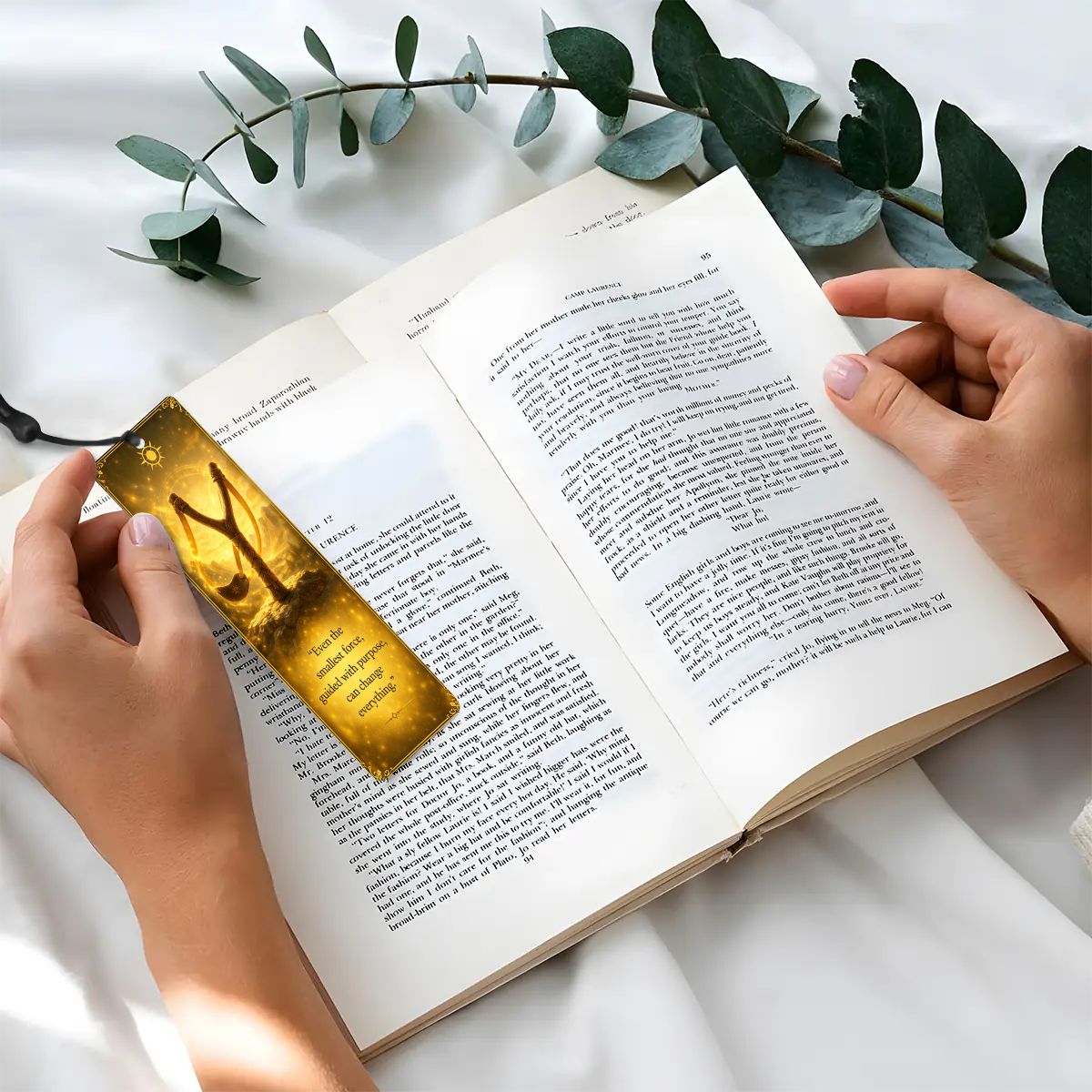 Wooden Bookmark Yellow