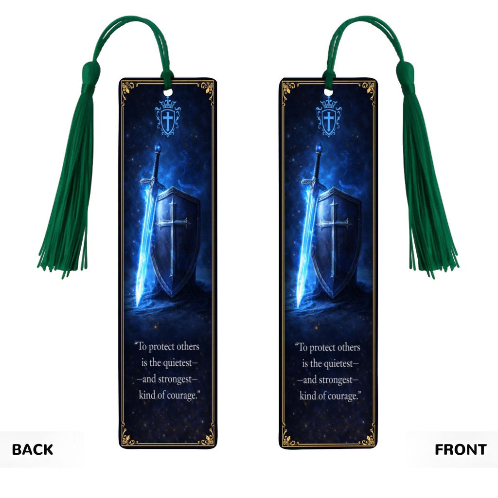 Wooden Bookmark Blue