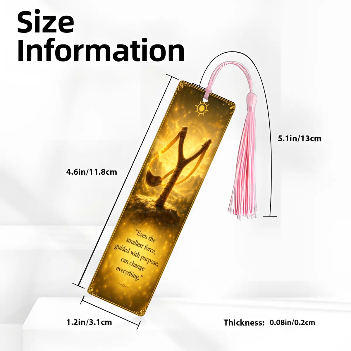 Wooden Bookmark Yellow