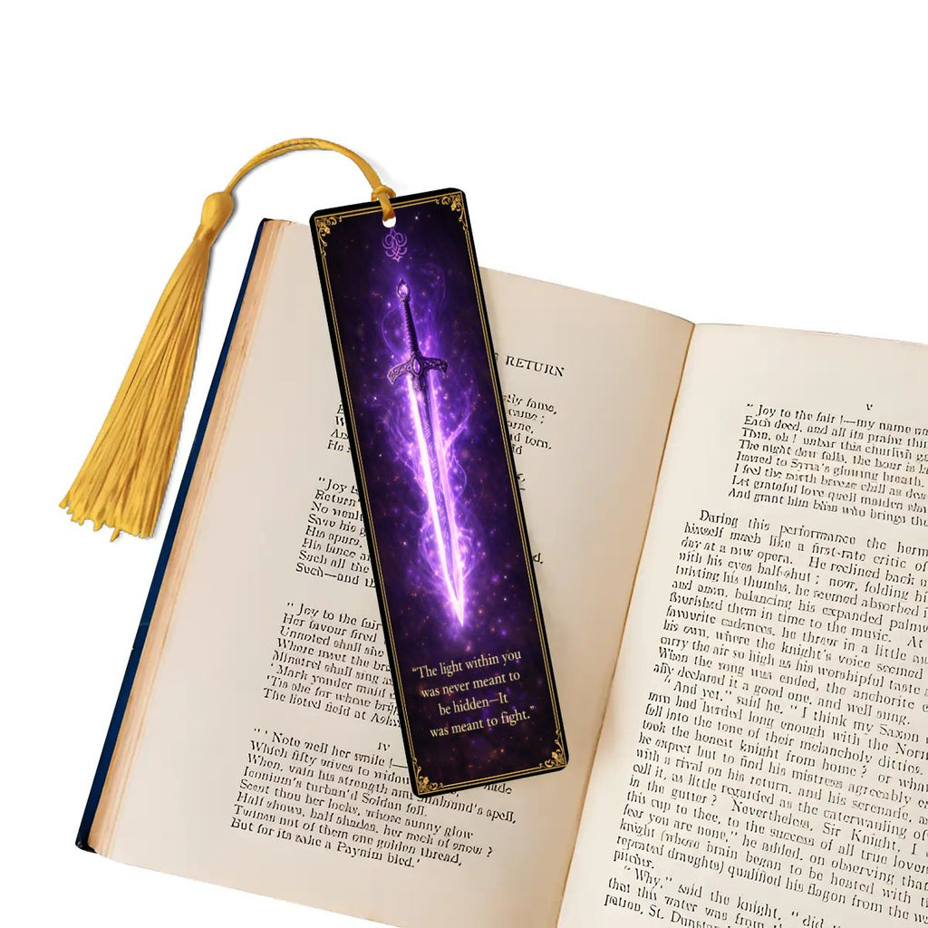 Wooden Bookmark Purple