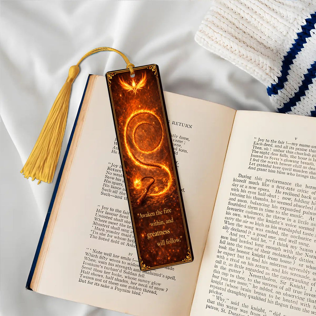 Wooden Bookmark Orange