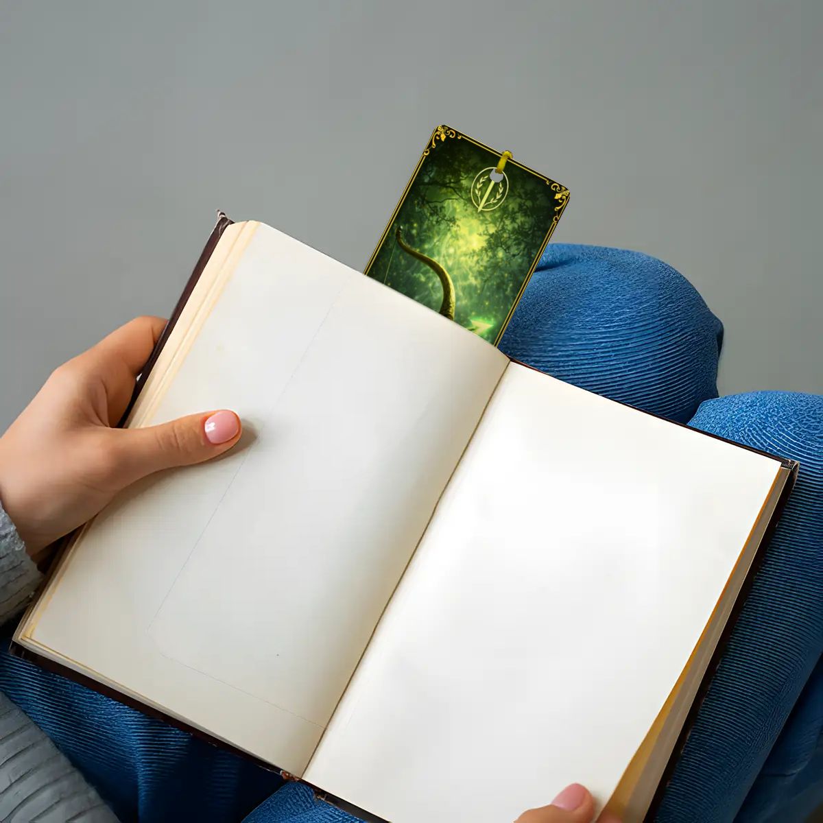 Wooden Bookmark Green