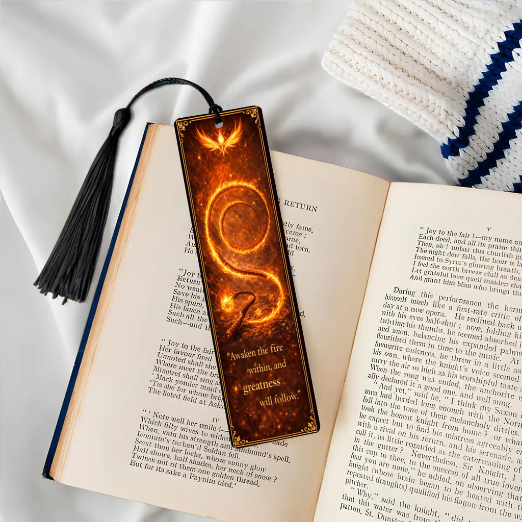 Wooden Bookmark Orange