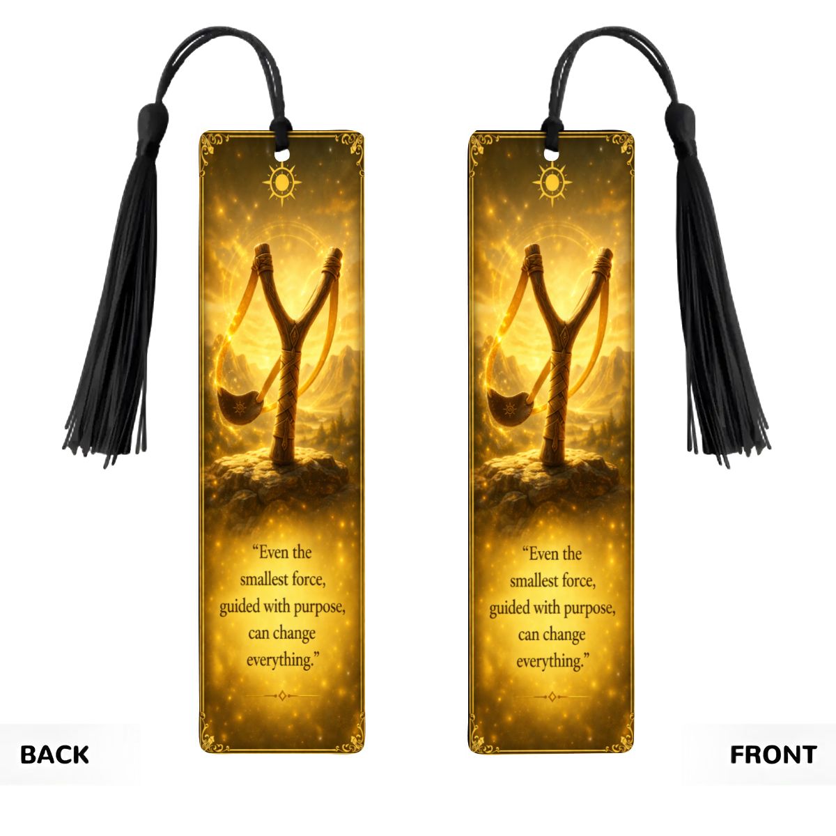 Wooden Bookmark Yellow