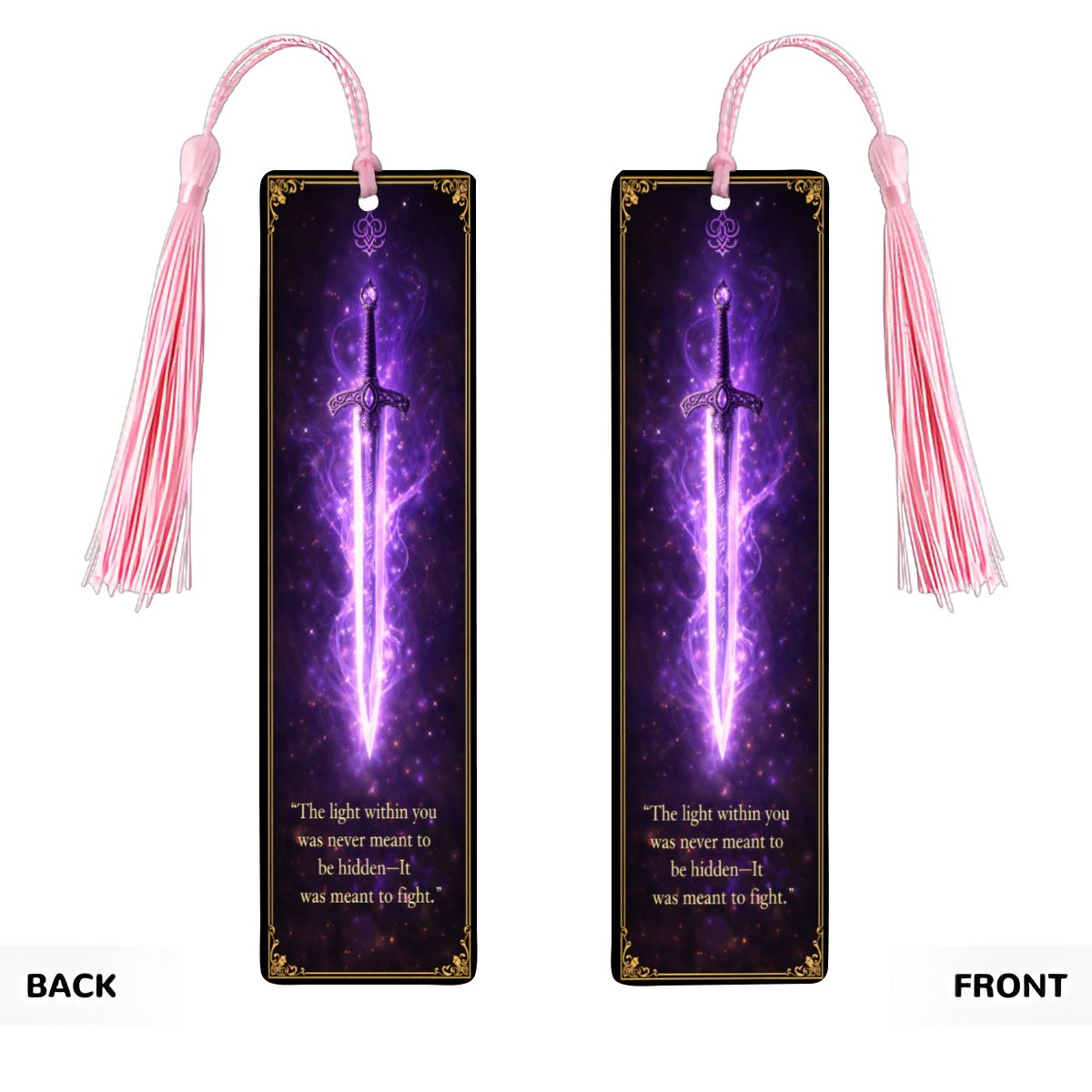 Wooden Bookmark Purple