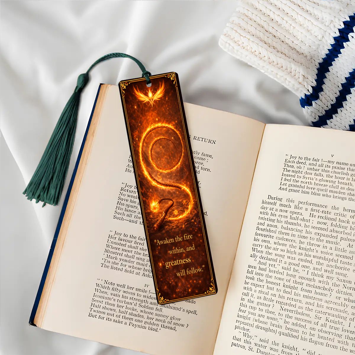 Wooden Bookmark Orange