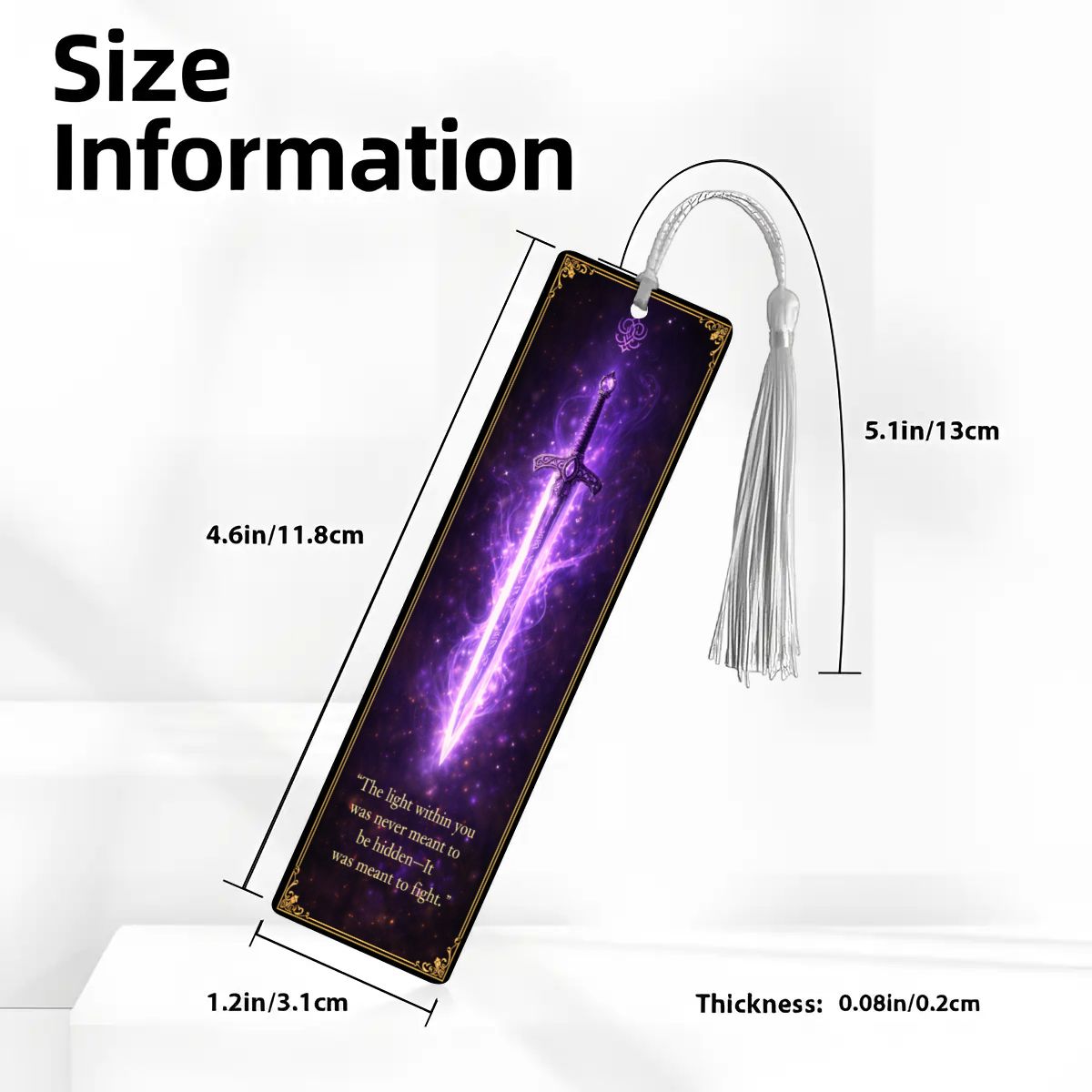 Wooden Bookmark Purple