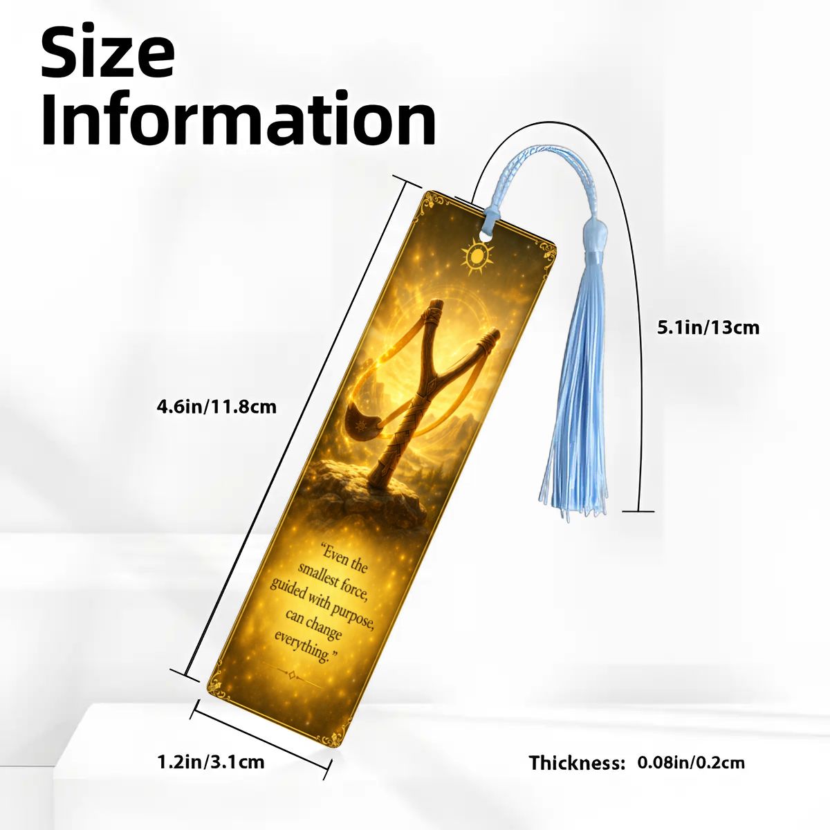 Wooden Bookmark Yellow