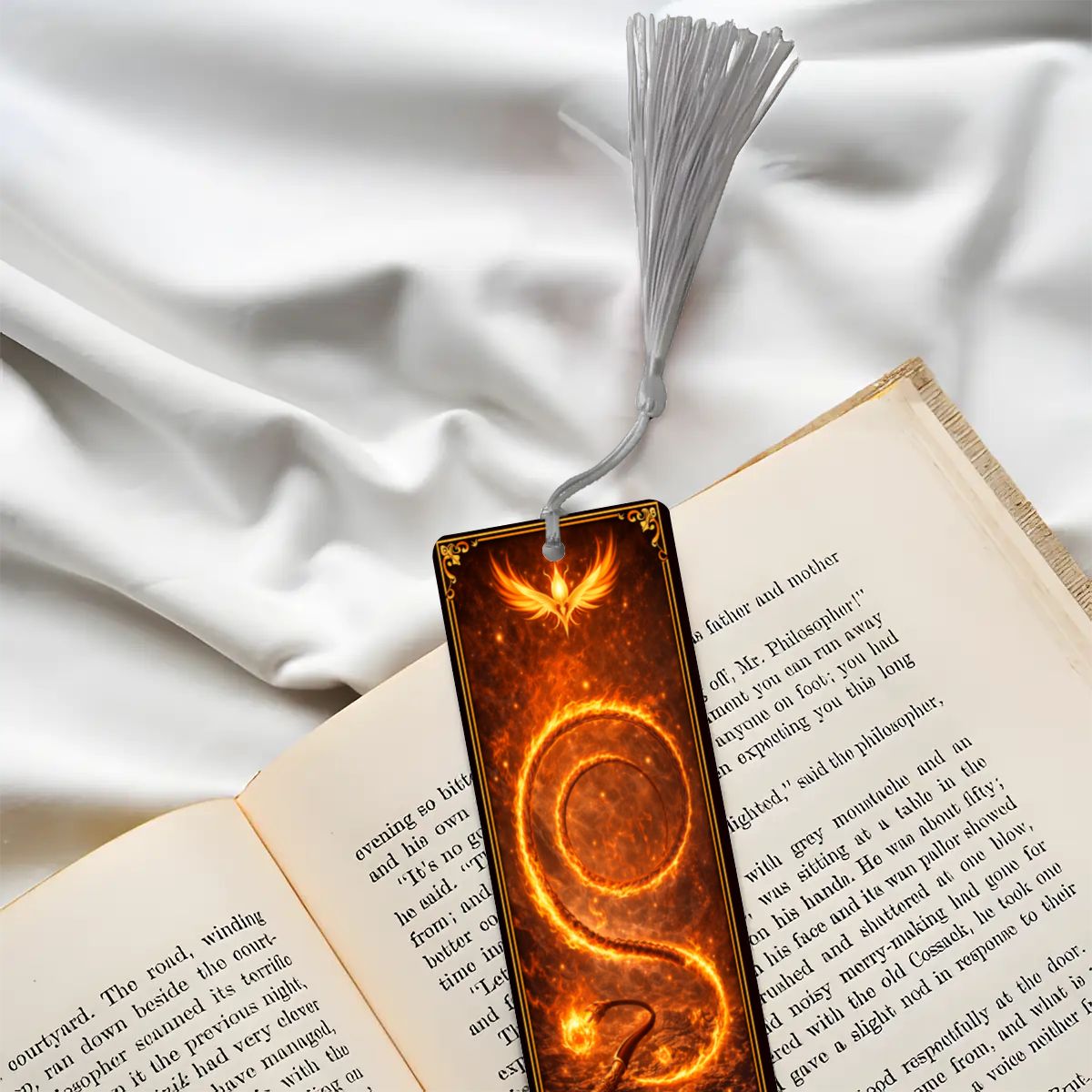 Wooden Bookmark Orange