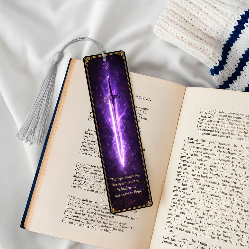 Wooden Bookmark Purple