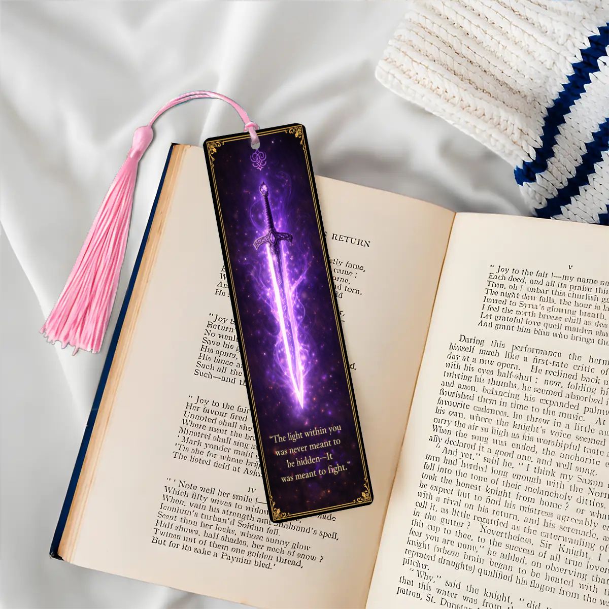 Wooden Bookmark Purple