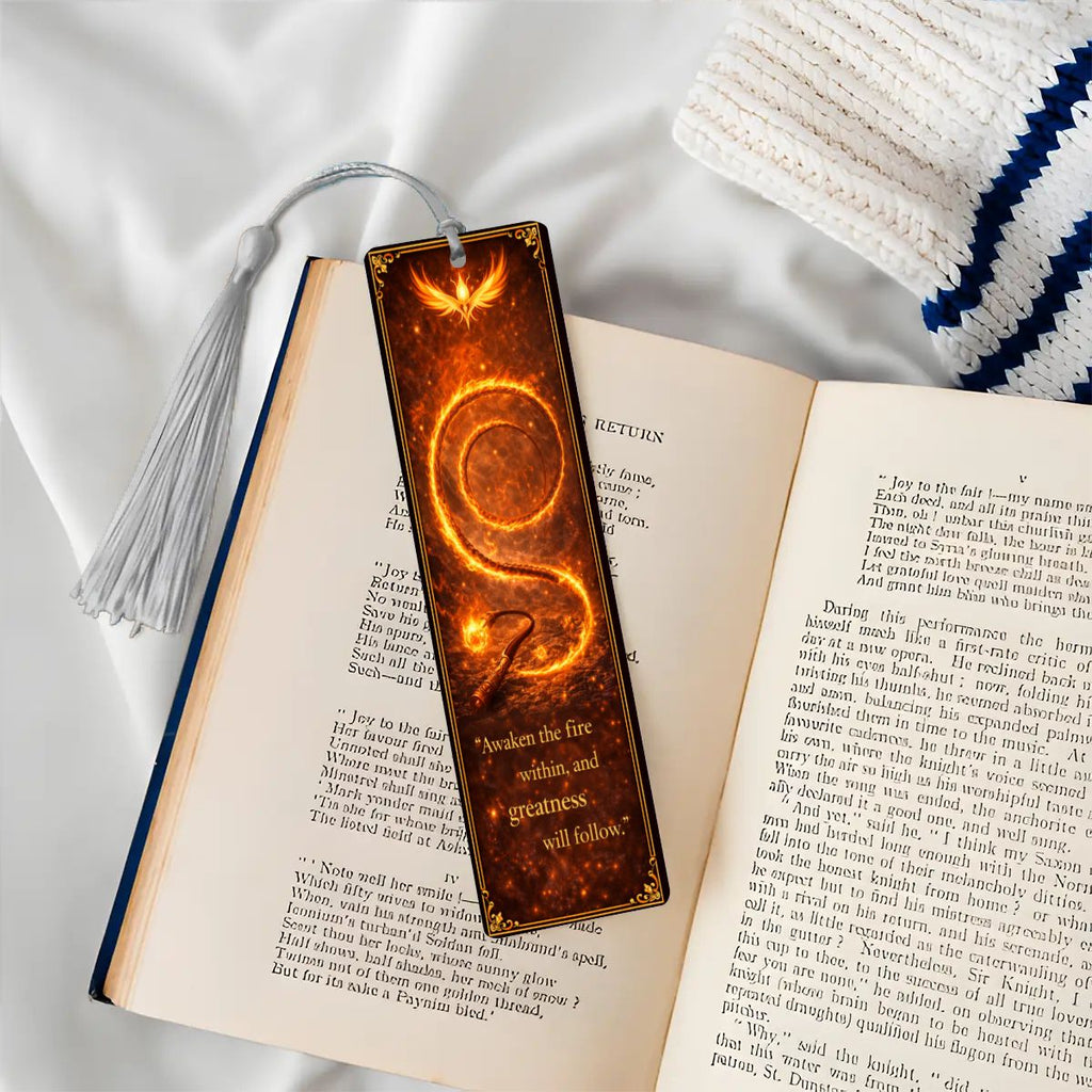 Wooden Bookmark Orange