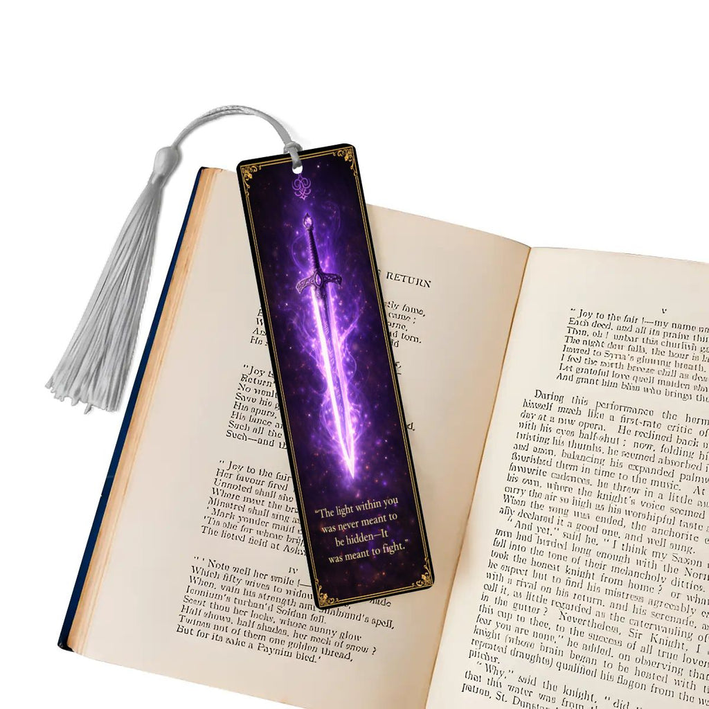Wooden Bookmark Purple