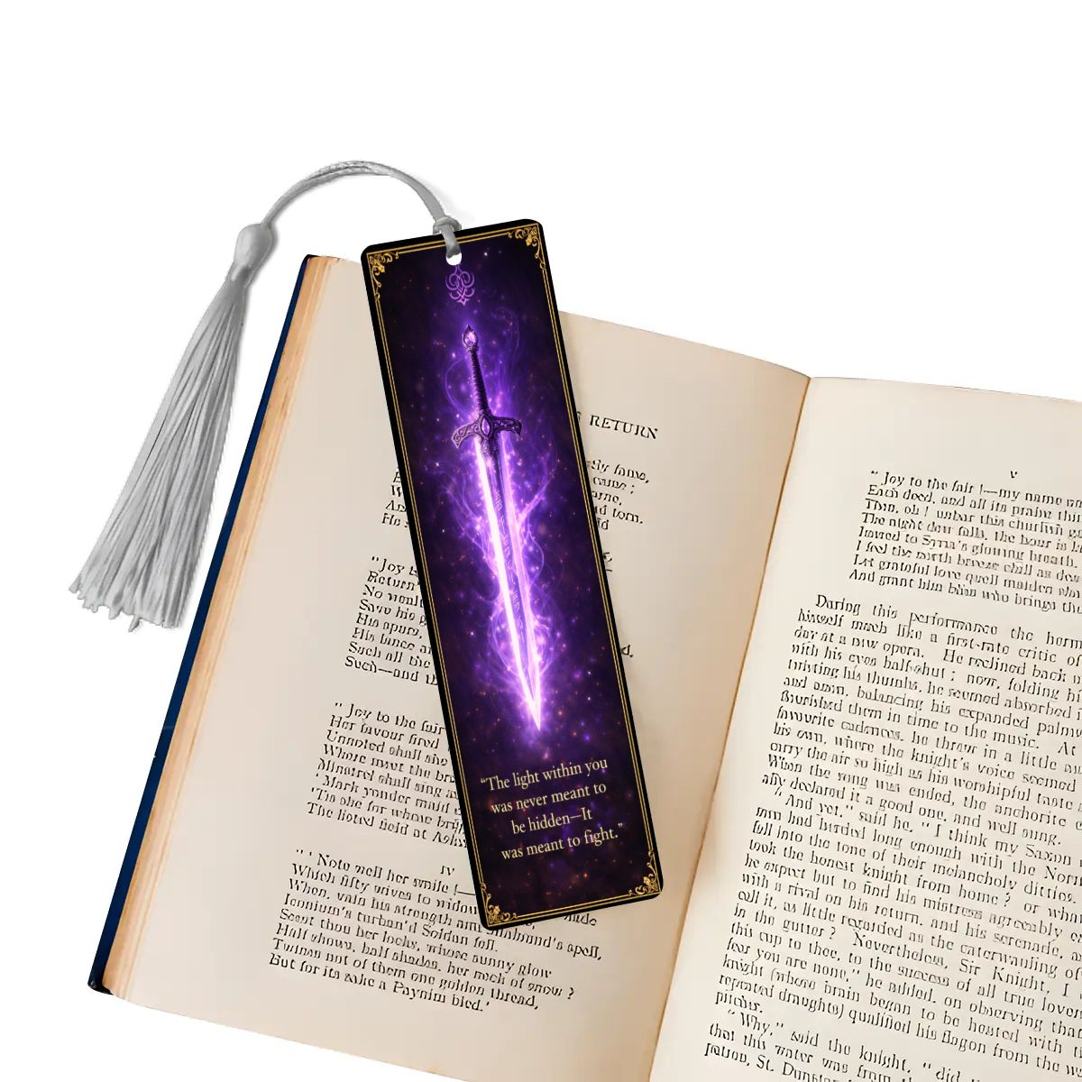 Wooden Bookmark Purple