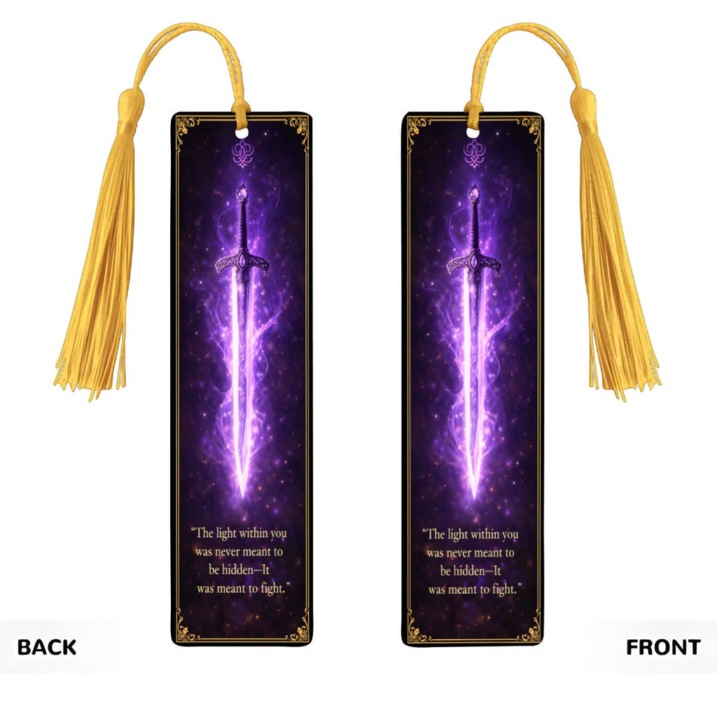 Wooden Bookmark Purple
