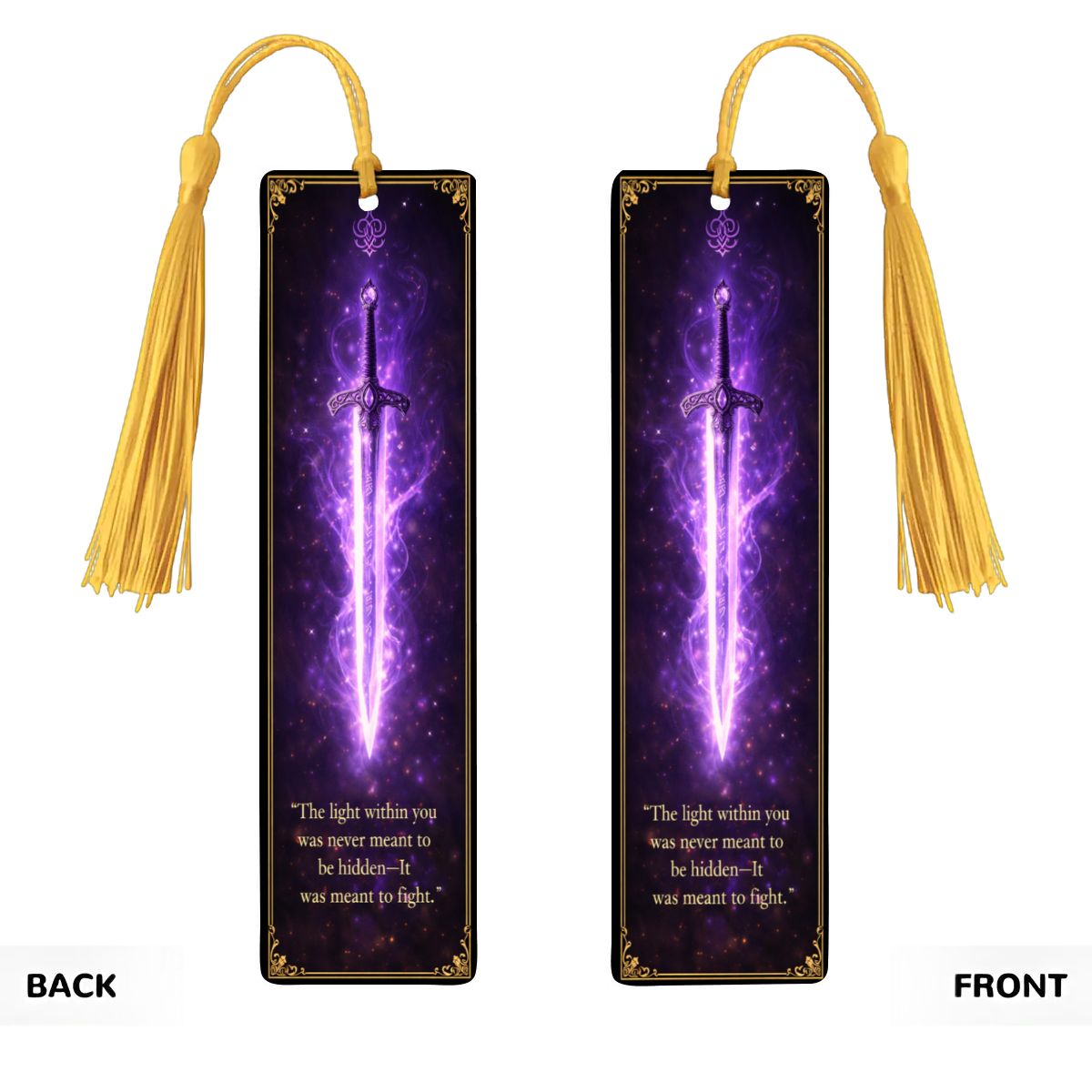 Wooden Bookmark Purple
