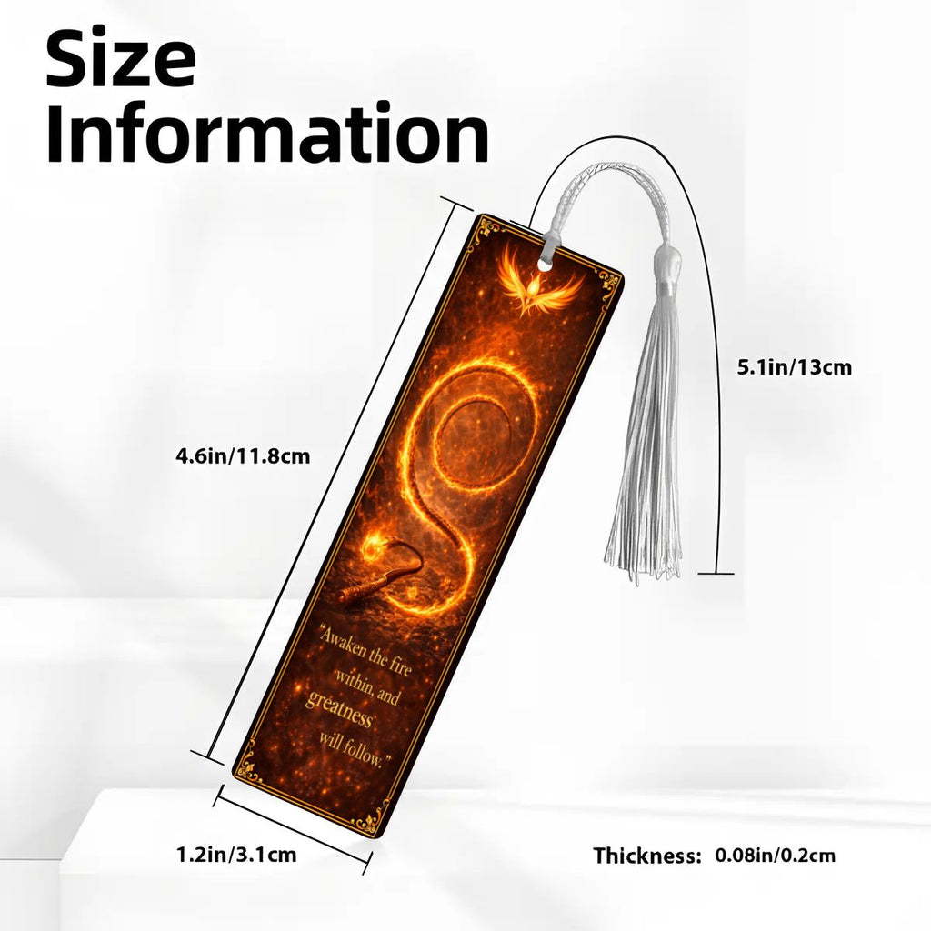 Wooden Bookmark Orange