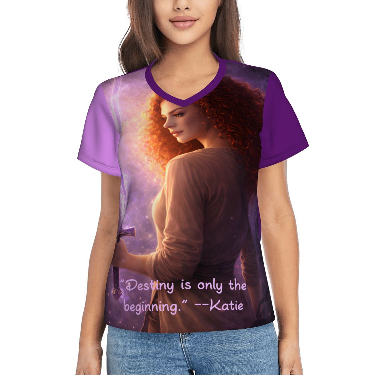 Women's V-Neck Short-Sleeve T-Shirt
