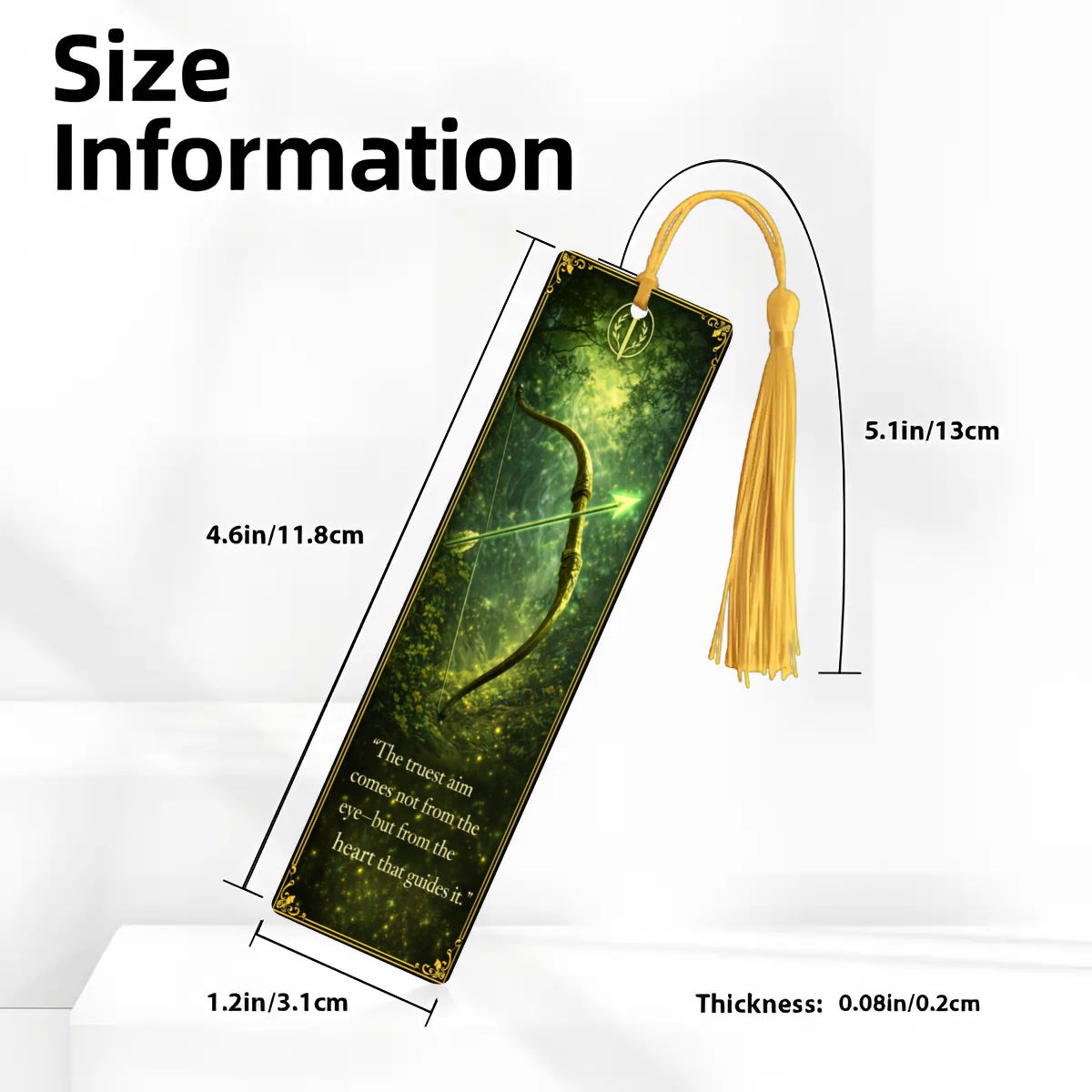 Wooden Bookmark Green