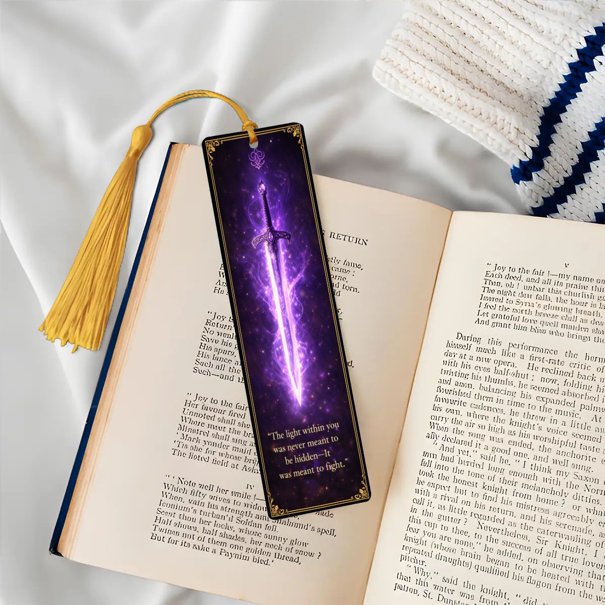 Wooden Bookmark Purple