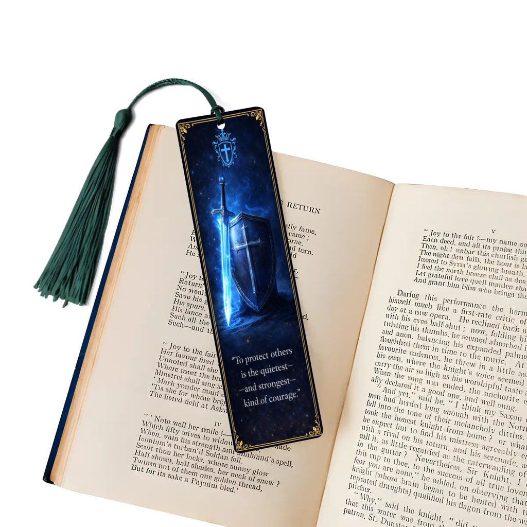 Wooden Bookmark Blue