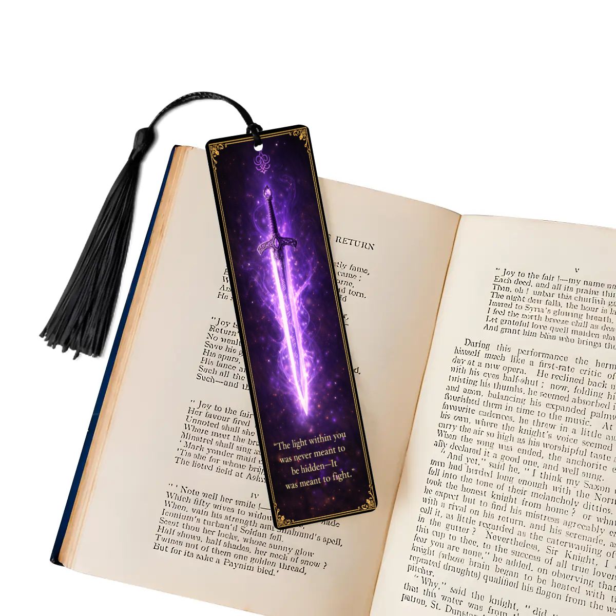 Wooden Bookmark Purple
